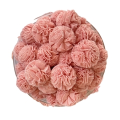 POMPOM TULE ROSÉ - 2,5CM - 10 UNIDADES