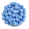 POMPOM TULE AZUL BEBÊ - 1,5CM - 10 UNIDADES