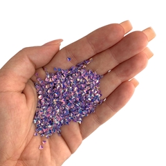 APLIQUE CONFETE GLITTER DIAMANTE LILÁS - 10 GRAMAS - comprar online