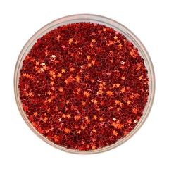 APLIQUE CONFETE GLITTER ESTRELA VERMELHA - 10 GRAMAS - comprar online