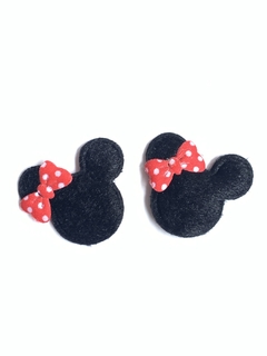 APLIQUE MINNIE PRETA AVELUDADA- 2 UNIDADES - comprar online