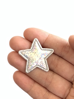 APLIQUE ESTRELA PATCH HOLOGRÁFICA PRATA - 2 UNIDADES na internet