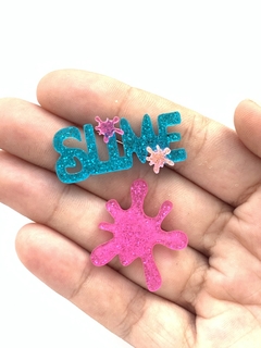 APLIQUE SLIME - HAIR CLIP DUPLA na internet