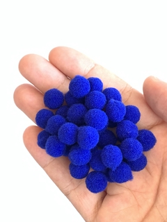 POMPOM AZUL ROYAL - 10MM - 50U - comprar online