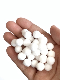 POMPOM BRANCO - 10MM - 50U - comprar online