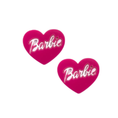 APLIQUE CORAÇÃO BARBIE PEQUENO ACRÍLICO ADL - 2,5CM - 2 UNIDADES