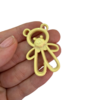 APLIQUE URSO AMARELO - 4CM - 2 UNIDADES