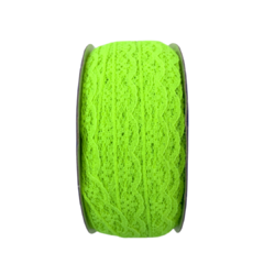 BICO DE RENDA VERDE NEON - 10MM - 2 METROS