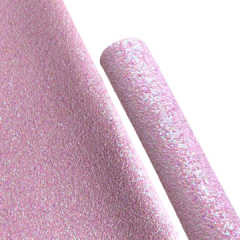 LONITA GLITTER FLOCADA ROSA CANDY YAMA - 25X40CM - 1 FOLHA