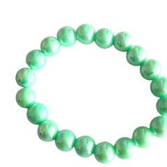 MIÇANGA PULSEIRA BOLA IRISADA VERDE - 8MM - 20 GRAMAS - comprar online