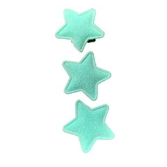 APLIQUE ESTRELA PATCH - VERDE ÁGUA - 3 UNIDADES