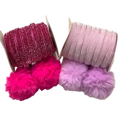 POMPOM PELO BOLINHA PINK - 7cm - UNID - comprar online