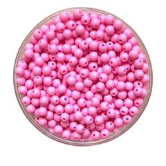 MIÇANGA PULSEIRA BOLA ROSA - 6MM - 20 GRAMAS