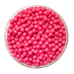 MIÇANGA PULSEIRA BOLA PINK- 6MM - 20 GRAMAS