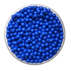 MIÇANGA PULSEIRA BOLA AZUL ROYAL - 6MM - 20 GRAMAS