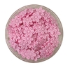 APLIQUE FLOR MARGARIDA TECIDO ROSA BEBÊ - 50 UNIDADES