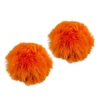 POMPOM PELO BOLINHA LARANJA NEON - 7cm - UNID