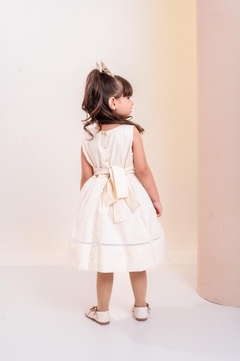 Vestido bordado Isa rosa - Minifofurasbaby