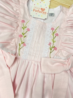 Vestido Dulce bordado rococó - Minifofurasbaby