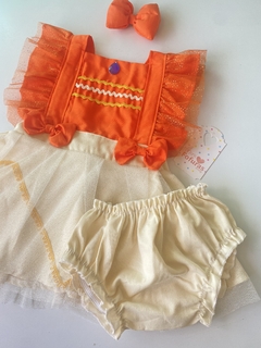 Romper vestido Moana + laço - loja online