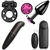 Kit Sex Shop Plug Anal + Ponto G + Bullet + Anel Vibrador Preto