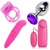 Kit Sex Shop Plug Anal Roxo + Ponto G + Bullet + Anel Vibrador