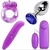 Kit Sex Shop Plug Anal Azul + Vibrador Ponto G + Bullet + Anel Roxo - comprar online