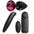 Kit Sex Shop Plug Anal Preto Jóia Rosa + Vibrador Ponto G + Bullet Femmshop