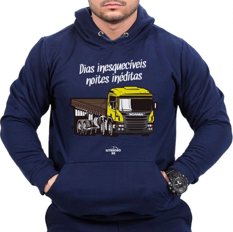 Moletom Masculino Scania Arqueado Amarelo