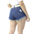Short Jeans Curto Feminino Destroyed Acompanha Cinto - Crisconf-Vestuários e Acessórios