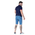 Bermuda Jeans Masculina Com Puidos e Barra Desfiada Lançamento - comprar online
