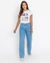 Calça Feminina Jeans Claro TNW Wide Leg Modelo Lisa - comprar online