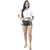 Short Jeans Curto Feminino Destroyed Acompanha Cinto