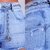 Short Jeans Feminino Miller Empina Bumbum Com Cinto Corrente - comprar online