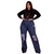 Calça Wide Leg Jeans Escura Feminina Com Destroyed Pantalona - comprar online