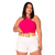 Imagem do Short Jeans Feminino Plus Size Branco Com Cinto Lançamento