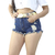 Short Jeans Curto Feminino Destroyed Acompanha Cinto - comprar online