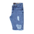 Bermuda Jeans Masculina Com Puidos e Barra Desfiada Lançamento - loja online