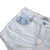 Short Feminino Jeans Color Destroyed Cintura Alta Lançamento - Crisconf-Vestuários e Acessórios