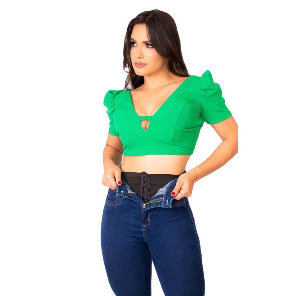 Comprar Calça Jeans Chapa Barriga Cinta Modeladora Preta Skinny Cintura Alta  - Loyal Denim