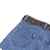 Imagem do Short Jeans Feminino Bolso Vazado Com Cinto De Onça Barra Fio