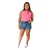 Short Jeans Plus Size Barra Fio Com Bolsos Nas Laterais na internet