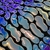 Imagem do Bordado holográfico no veludo Cloud Azul
