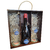 Kit Cerveja De Roos Bikse Tripel 750ml em caixa de madeira e duas taças