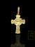 Pingente Cruz com Face Cristo Cravejado Banhado a Ouro 18K - comprar online