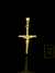 Pingente Cruz Palito com Cristo Banhado a Ouro 18K - comprar online