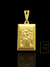 Pingente Placa com Face de Cristo Banhado a Ouro 18K - comprar online