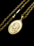 Corrente Cadeado 60cm 5mm Fecho Gaveta Banhada a Ouro 18K + Pingente Medalha Face de Cristo - comprar online
