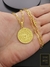 Corrente cadeado Alongado 4mm Fecho Canhão Banhado a Ouro 18K + Pingente Mandala Espirito Santo na internet