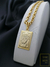 Kit Cadeado Corrente 70cm 4mm + Pulseira + Pingente Placa Face de Cristo Banhado a Ouro 18K - comprar online